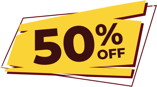 50% off