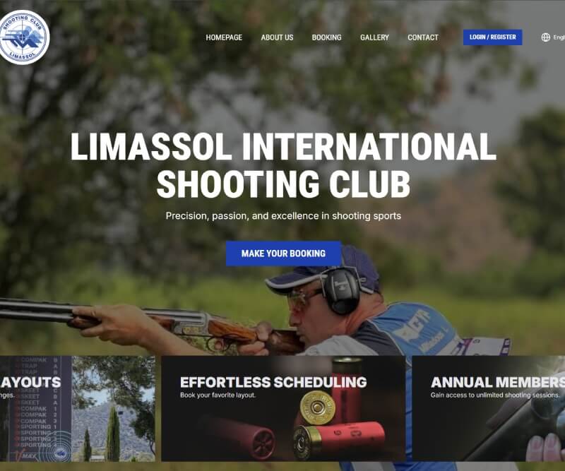 Limassol International Shooting club desktop site